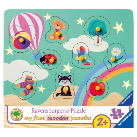 Ravensburger Kinderpuzzle - 03144 Meine ersten Dinge - my first wooden puzzle mit 9 Teilen - Puzzle