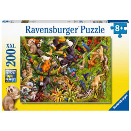 Puzzle Bunter Dschungel 200 Teile