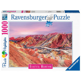 Puzzle Regenbogenberge, China 1000 Teile