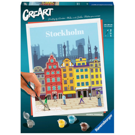 Malen nach Zahlen Colourful Stockholm