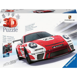 Ravensburger 3D Puzzle Porsche 911 GT3 Cup im Salzburg Design 11558 - Das berühmte Fahrzeug und Spor