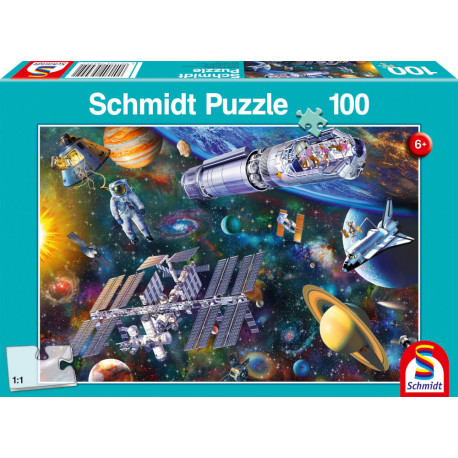 Puzzle  100  Teile  Wel Teile raumspaß