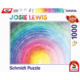 Puzzle 1000  Teile  J.LEWIS, Aufgehender Regenbogen