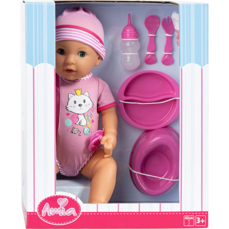 Amia Babypuppe ''Mia'' mit Zubehör, 42 cm