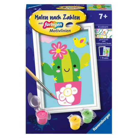 Malen nach Zahlen Kleiner Kaktus