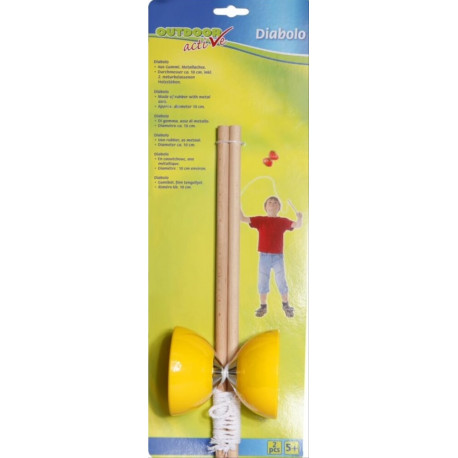 Outdoor active Diabolo,  10 cm, 2-fach sortiert