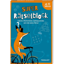 Tessloff Super Rätselblock ab 10 Jahren.Logicals, Brückenrätsel, Zahlenpyramiden und viele andere Rätsel