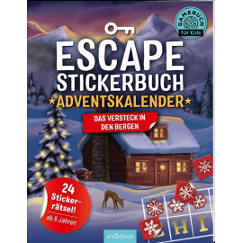 Escape-Stickerbuch – Adventskalender – Das Versteck in den Bergen