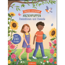 Erstes Stickern Anziehpuppen: Erstes Stickern Anziehpuppen – Freundinnen und Freunde