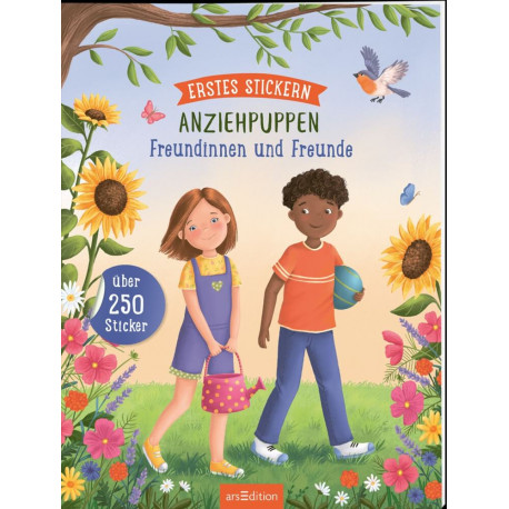 Erstes Stickern Anziehpuppen: Erstes Stickern Anziehpuppen – Freundinnen und Freunde