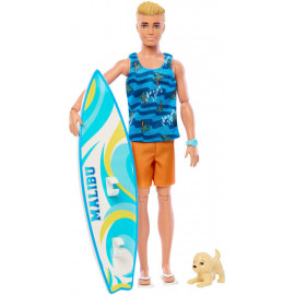 Barbie Ken Surf  Doll + Accy