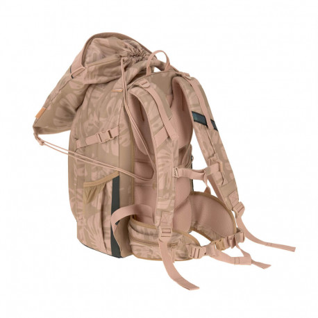 School String Bag Bold Leaves caramel