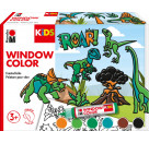 Marabu KiDS Window Color Set Dinosaurier, 6 x 25 ml