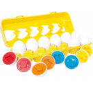 Spielmaus Baby Farb-und Steckset Eier, 12-teilig