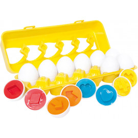 Spielmaus Baby Farb-und Steckset Eier, 12-teilig