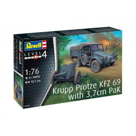 Krupp Protze KFZ 69 with 3,7cm Pak, Revell Modellbausatz