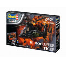 Geschenkset James Bond Eurocopter Tiger, Revell Modellbausatz mit Basiszubehör