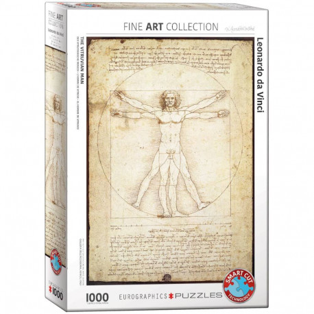 EuroGraphics Puzzle Der Vitruvianische Mensch von Leonardo Da Vinci 1000 Teile
