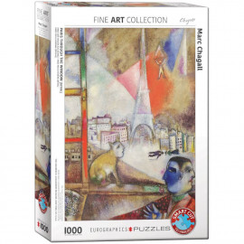 EuroGraphics Puzzle Paris vom Fenster aus von Marc Chagall 1000 Teile