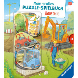 Mein großes Puzzle-Spielbuch: Baustelle