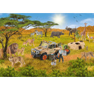 Puzzle Schleich Wild Life, In der Sarvanne mit Add-on 60Teile