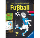 Mein Mal- und Rätselspaß: Fußball