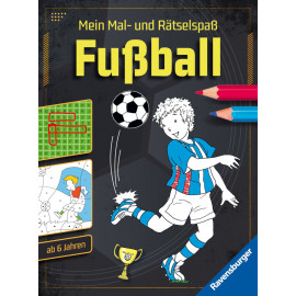 Mein Mal- und Rätselspaß: Fußball