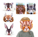 TOITOYS ANIMAL WORLD Maske mit Kunstpelz -Tier, 6-fach sortiert