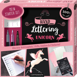 Mein Handlettering Starter-Set - Unicorn (100% selbst gem.)