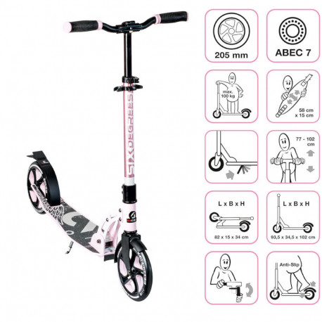 SD Alu Scooter 205 mm pastell