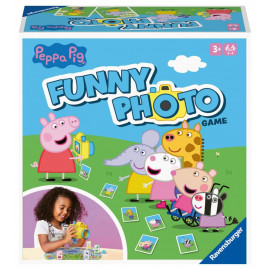 Ravensburger 20982 - Peppa Pig Funny Photo Game, Aktionsspiel mit den beliebten Figuren aus der Pepp