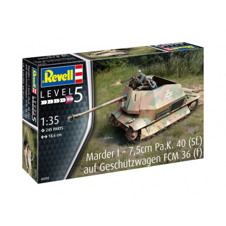 Marder I – 7,5cm Pa.K. 40 (Sf.) auf Geschützwagen , Revell Modellbausatz