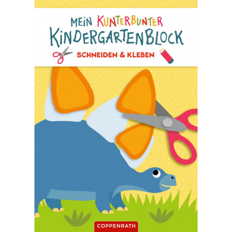 Mein k. Kindergartenblock: Schneiden & Kleben (Dinos)