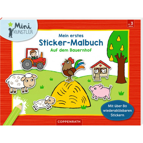 Mein 1. Sticker-Malbuch - Auf dem Bauernhof (Mini-Künstler)