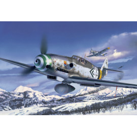 Model Set Messerschmitt Bf109G-6 easy-click-system, Revell Bausatz zum Zusammenstecken + Basiszubehör