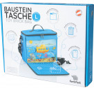 fantifant Baustein-Tasche mit ausklappbarer Bauplatte I Größe L I KOMPATIBEL MIT LEGO DUPLO Tasche i