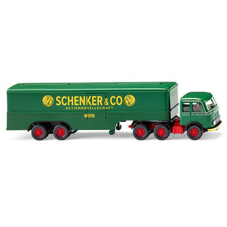 WIKING Koffersattelzug (MB LPS 333) ''Schenker''