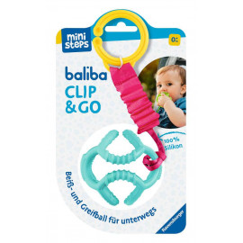 Ravensburger 4583 baliba Clip & Go - Flexibler Ball mit Befestigung für Greif- und Beißspaß unterwegs - Baby Spielzeug