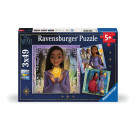 Ravensburger Kinderpuzzle 05702 - Disney Wish - 3x49 Teile Disney Wish Puzzle für Kinder ab 5 Jahren