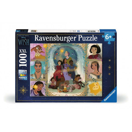 Ravensburger Kinderpuzzle 13389 - Disney Wish - 100 Teile XXL Disney Wish Puzzle für Kinder ab 6 Jahren