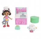 Gabby’s Dollhouse, Lunch and Munch Kitchen Set mit 2 Spielzeugfiguren, Zubehörteilen und Möbelstück, Kinderspielzeug