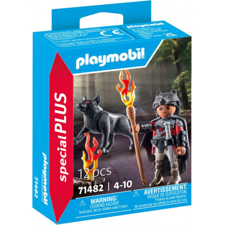 PLAYMOBIL 71482 Krieger mit Wolf