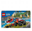 LEGO® City 60412 Feuerwehrgeländewagen mit Rettungsboot