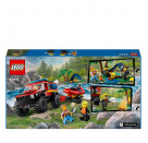 LEGO® City 60412 Feuerwehrgeländewagen mit Rettungsboot