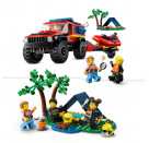 LEGO® City 60412 Feuerwehrgeländewagen mit Rettungsboot