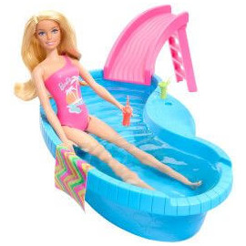 Barbie Pool w/ Doll Refresh