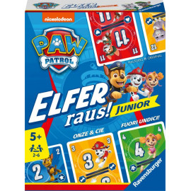 Ravensburger 20953 PAW Patrol Elfer raus! Junior - Einfaches Kartenspiel für 2-6 Spieler ab 5 Jahren