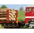 Märklin 47154 - H0 Rungenwagen-Set Holztransport