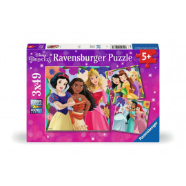 Ravensburger Kinderpuzzle 12001068 - Girl Power! -  3x49 Teile Disney Princess Puzzle für Kinder ab 5 Jahren