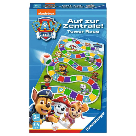 Ravensburger 22671 - Paw Patrol: Auf zur Zentrale! - Mitbringspiel für 2-4 Spieler ab 3 Jahren mit den Helfern auf vie